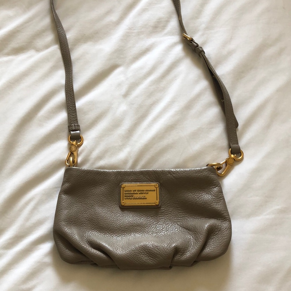 Marc By Marc Jacobs Gray Leather Crossbody Bag